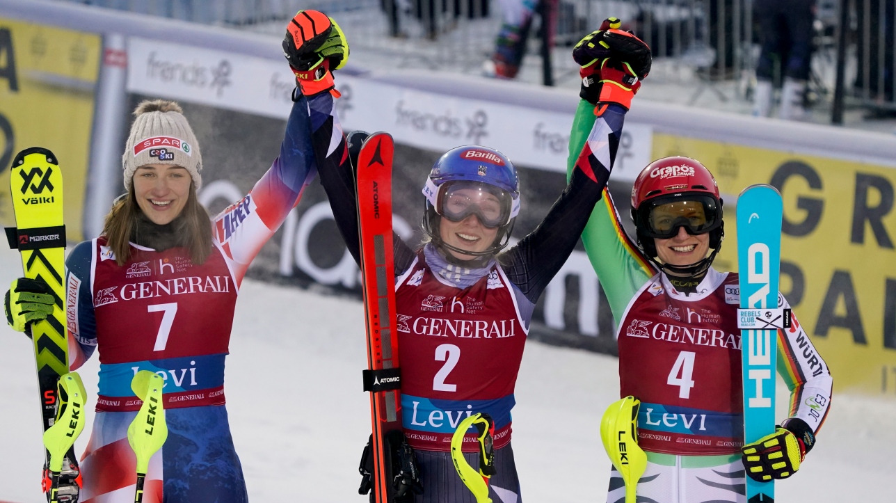 Ski Alpin Mikaela Shiffrin S Impose Au Slalom De Levi Deux