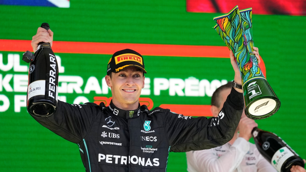 Formula 1 Russell wins the Brazilian Grand Prix ahead of his