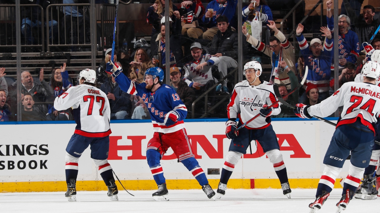 NHL: Alexis Lafrenière scores against the Caps, Mika Zibanejad still on fire