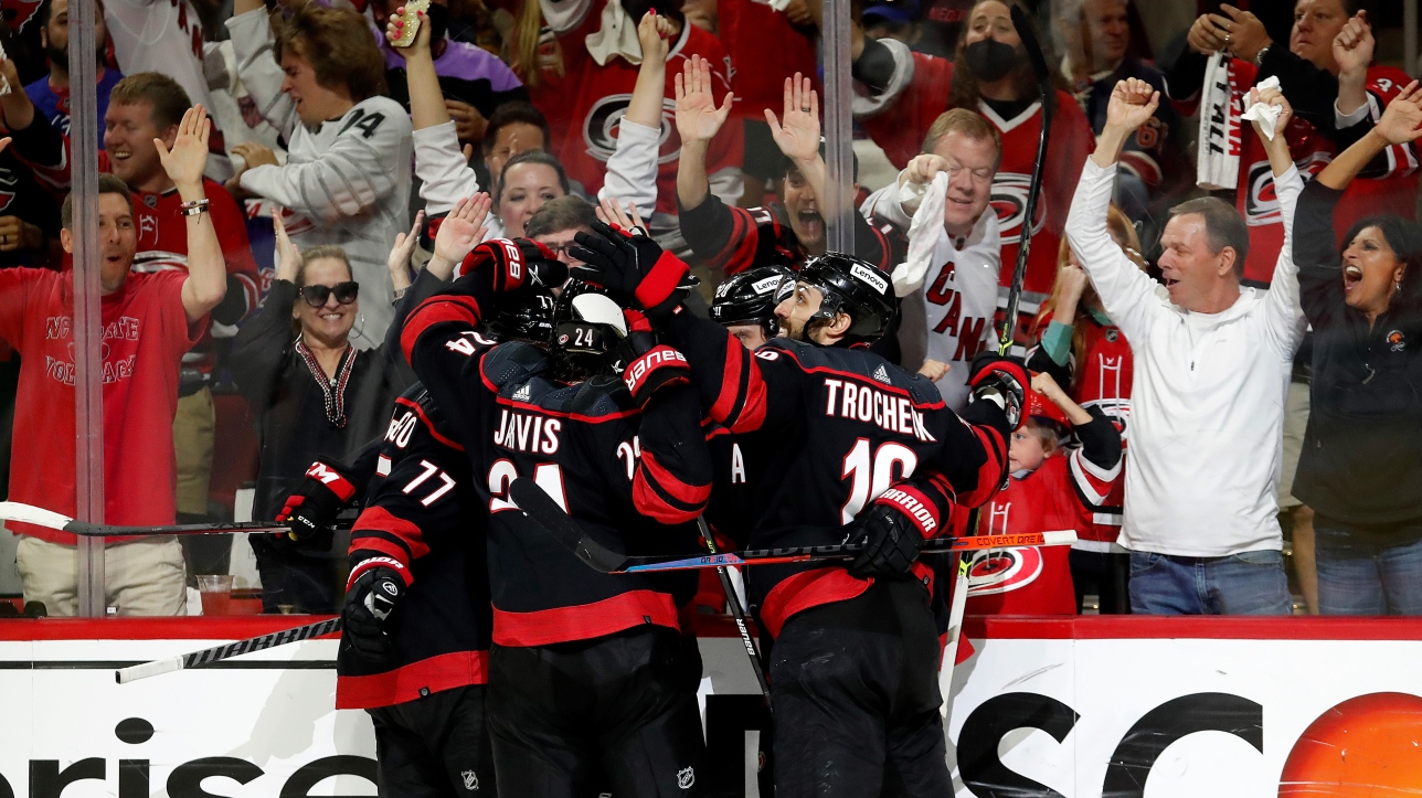 NHL: New York Rangers take on Carolina Hurricanes