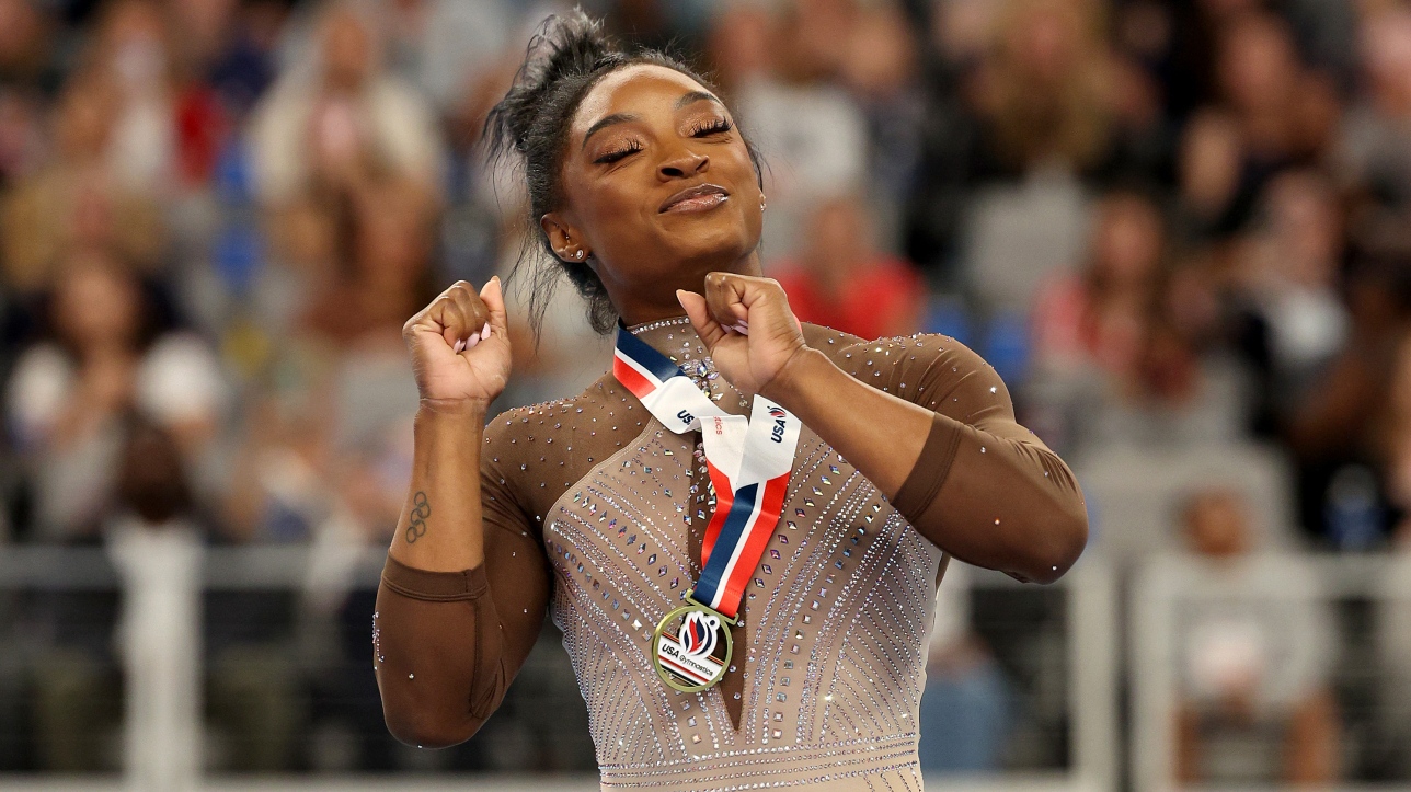 Gymnastique Simone Biles Sacrée Pour La 9e Fois Championne Des États