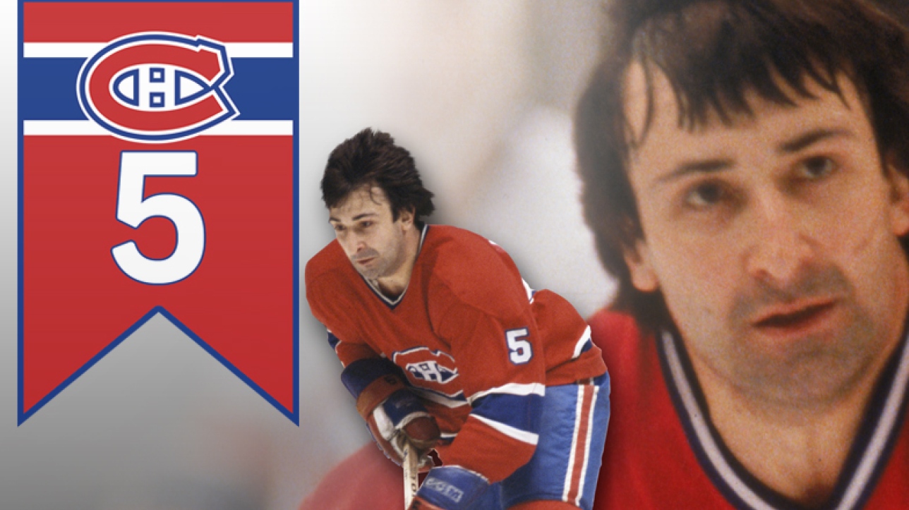 Guy Lapointe rejoint enfin Serge Savard et Larry Robinson au plafond du ...