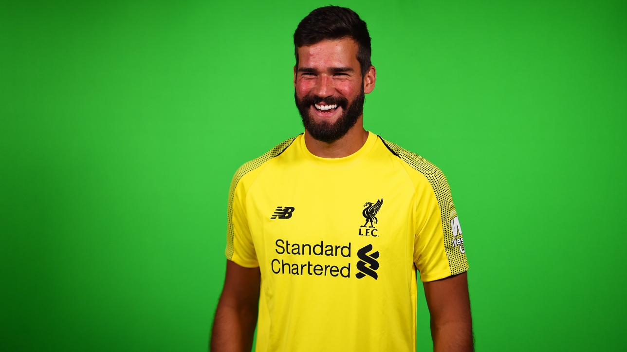 Alisson Becker Liverpool 19/20 Long Sleeve Goalkeeper Jersey by New Balance  RV7009533 – buy newest cheap soccer jerseys